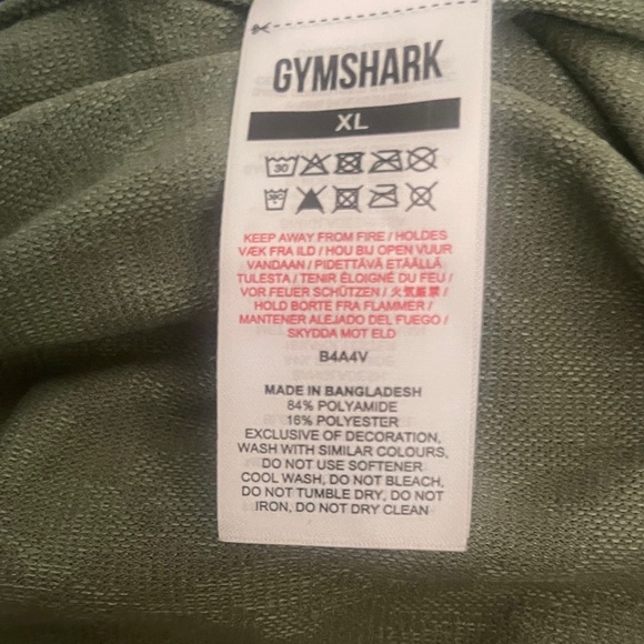 Gymshark XL Woman’s Patterned Olive Crop Top - Picture 5 of 5